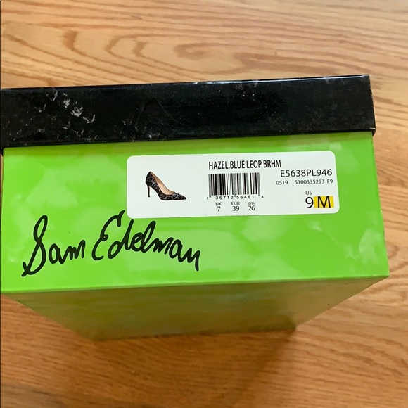 Sam Edelman Hazel blue leopard cheetah heels - Picture 4 of 4